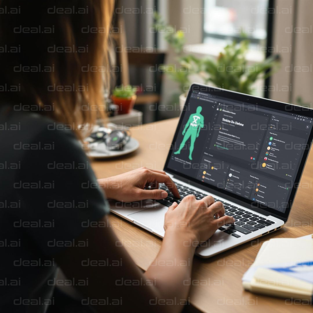 Health Dashboard on Laptop