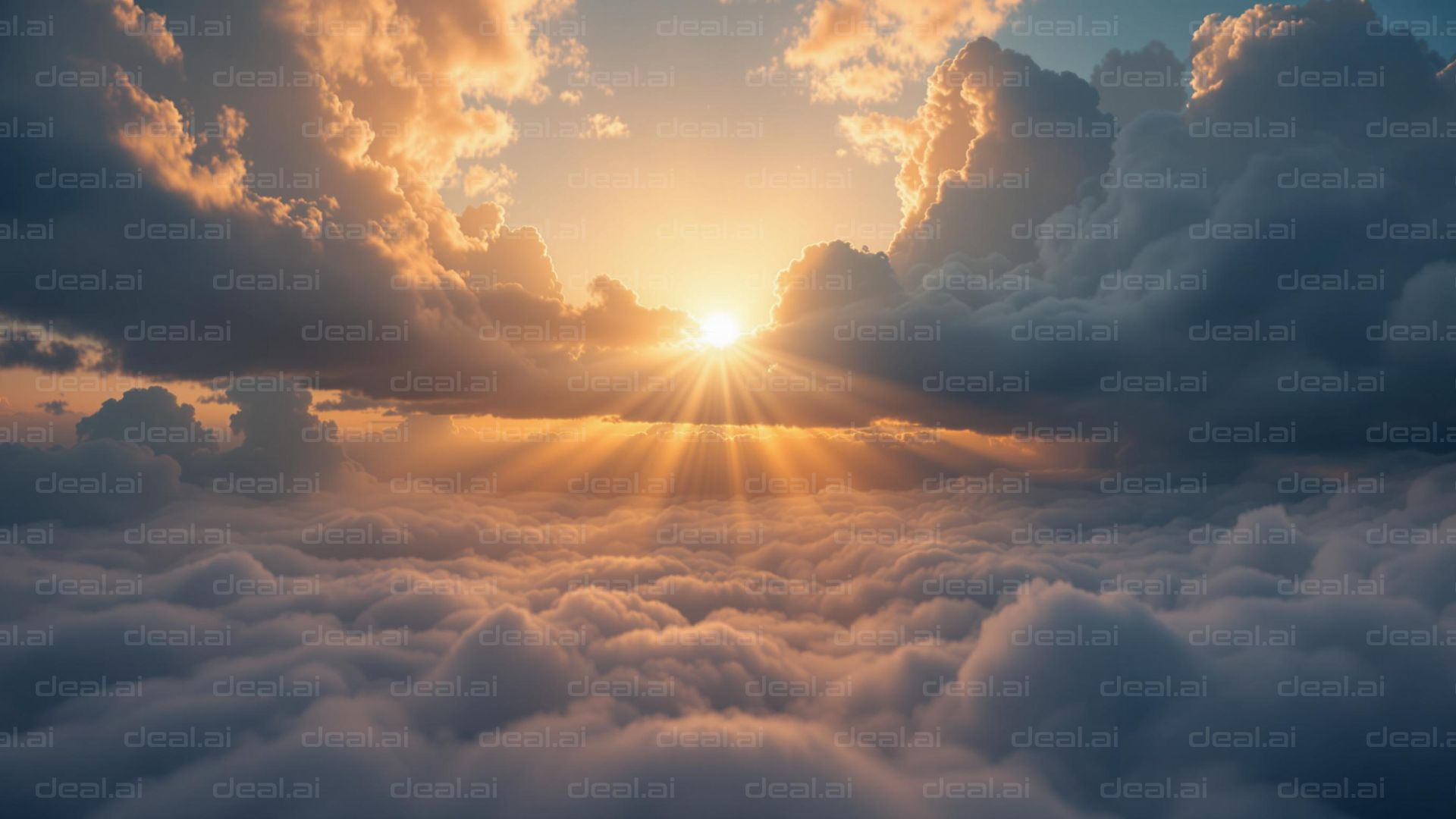 Sunrise Above the Clouds