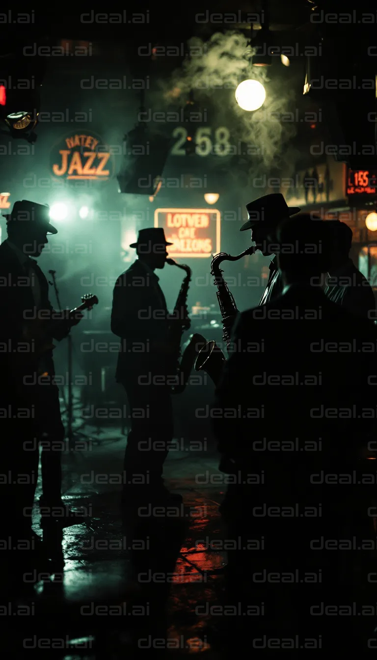 Moody Jazz Night Scene