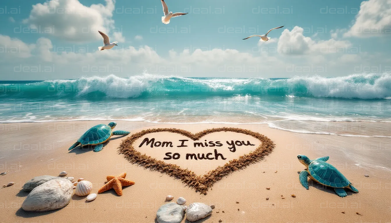 Heartfelt Message on the Beach