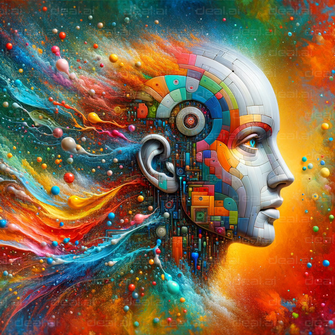 "Digital Mind in Vibrant Colors"