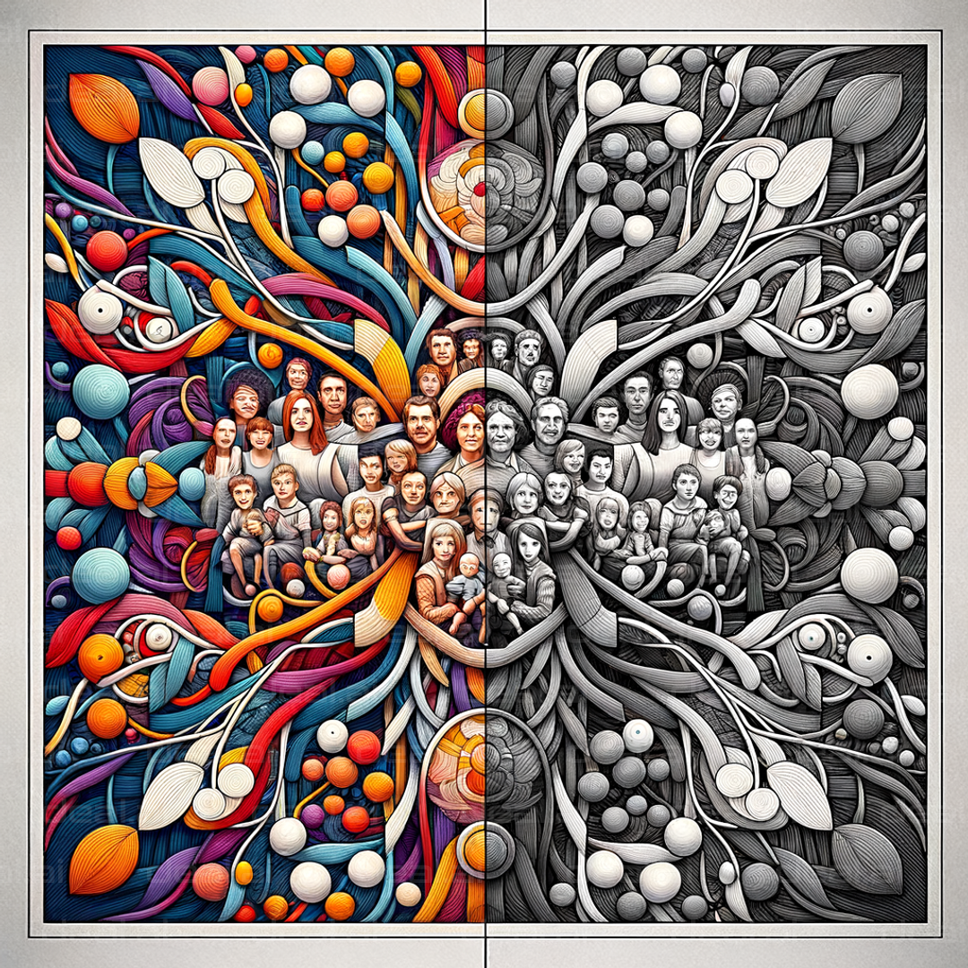 Vibrant Family Tree Illustration