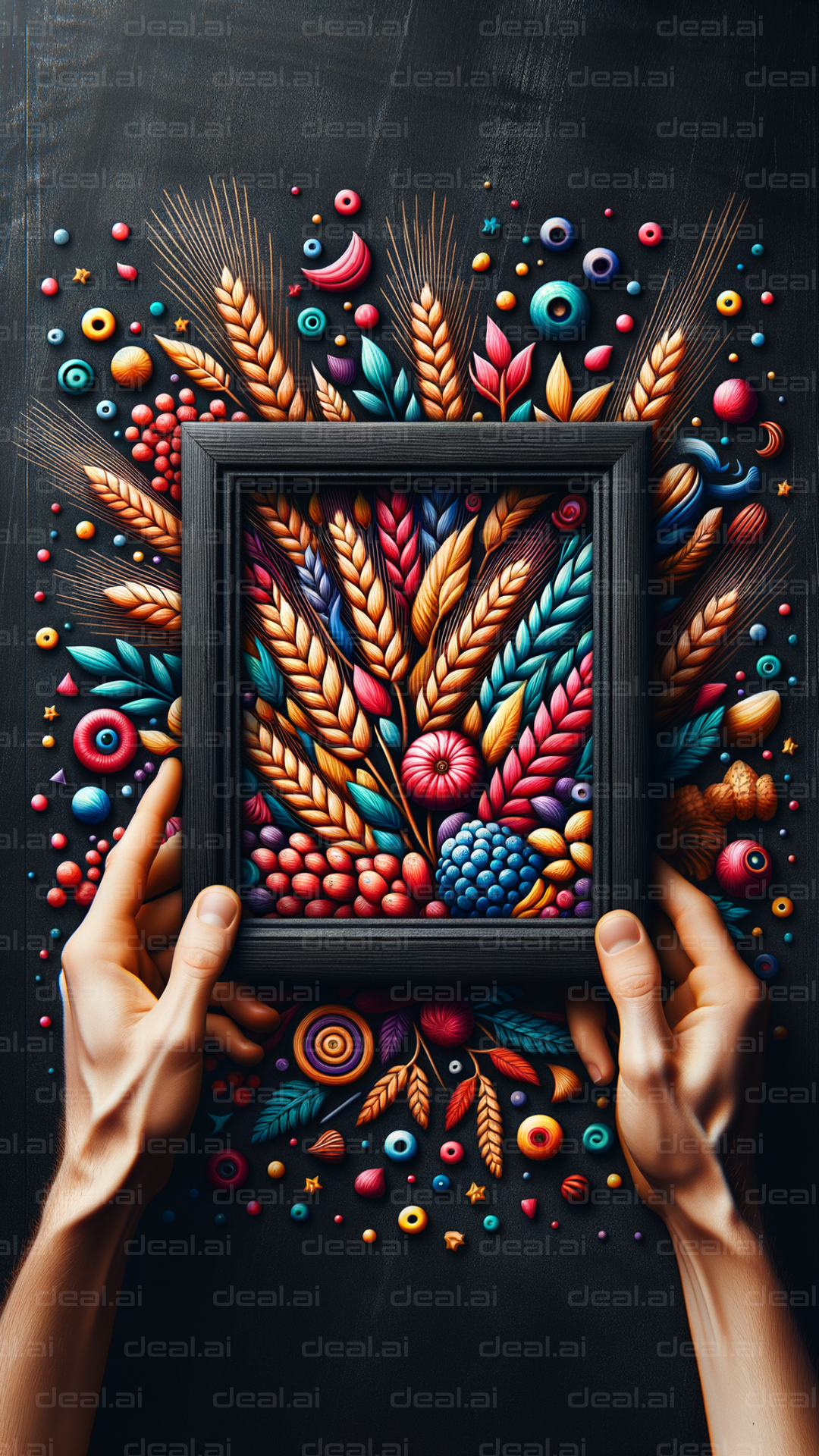 Colorful Harvest in Frame