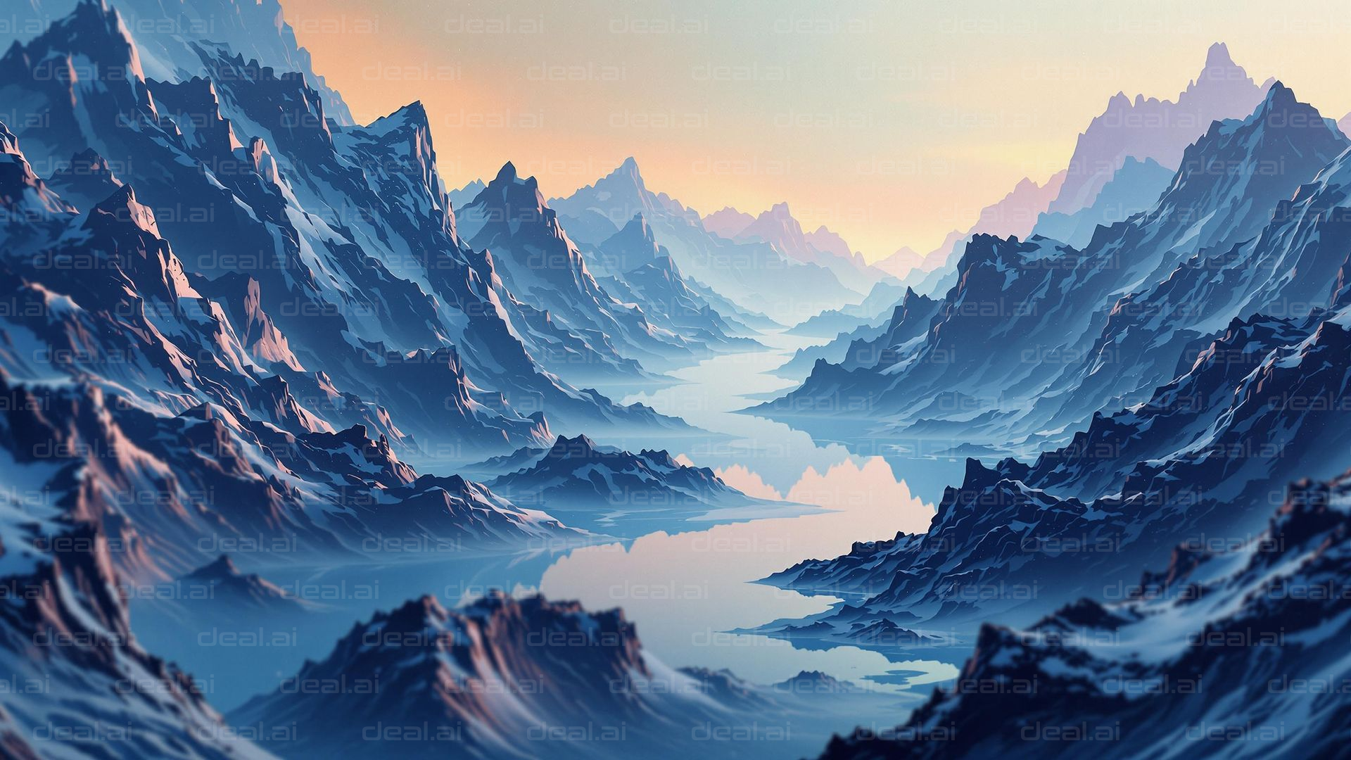 Serene Mountain Reflection
