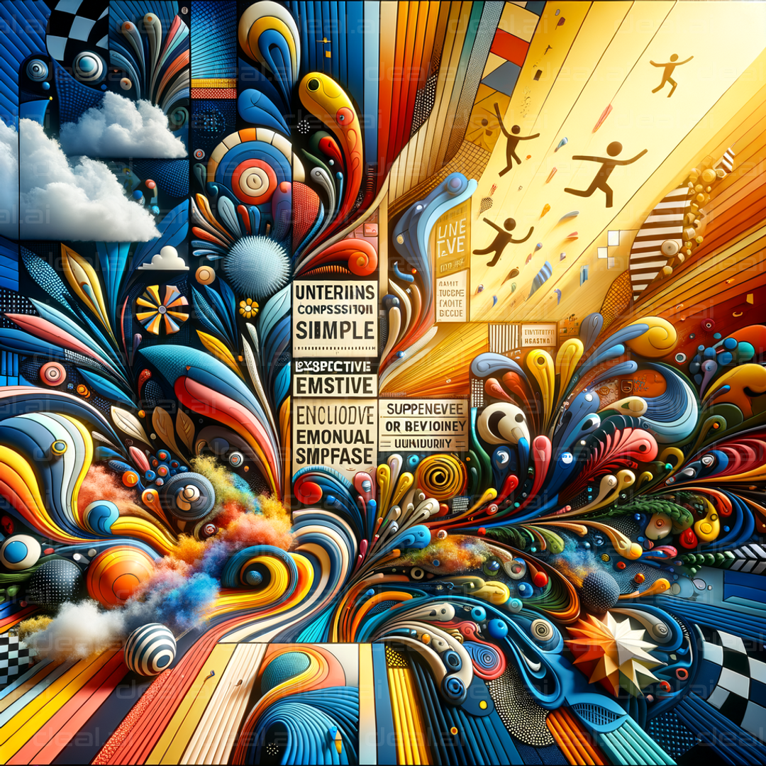 "Colorful Abstract Vision of Emotions"