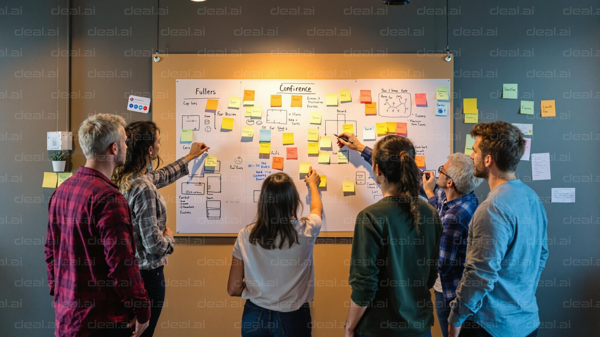 Team Collaborating on Ideas