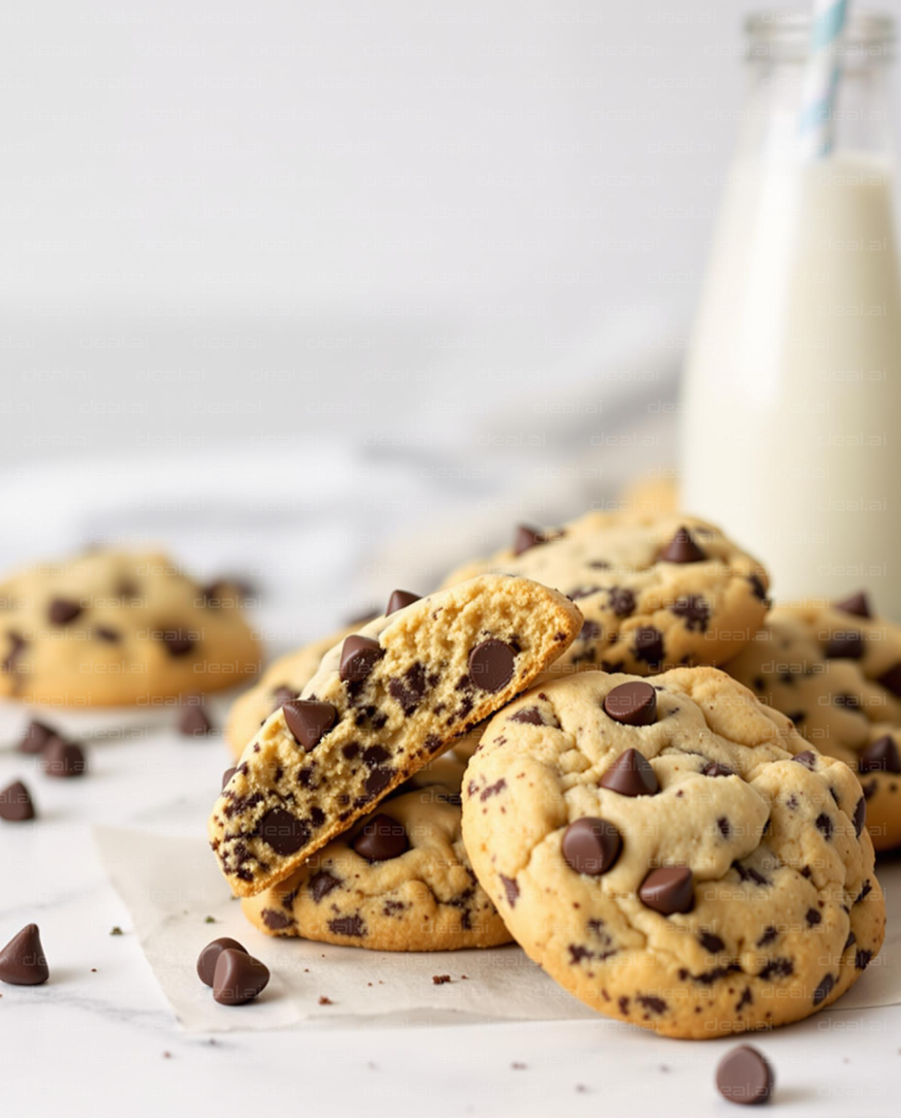 Chocolate Chip Cookies & Milk Delight