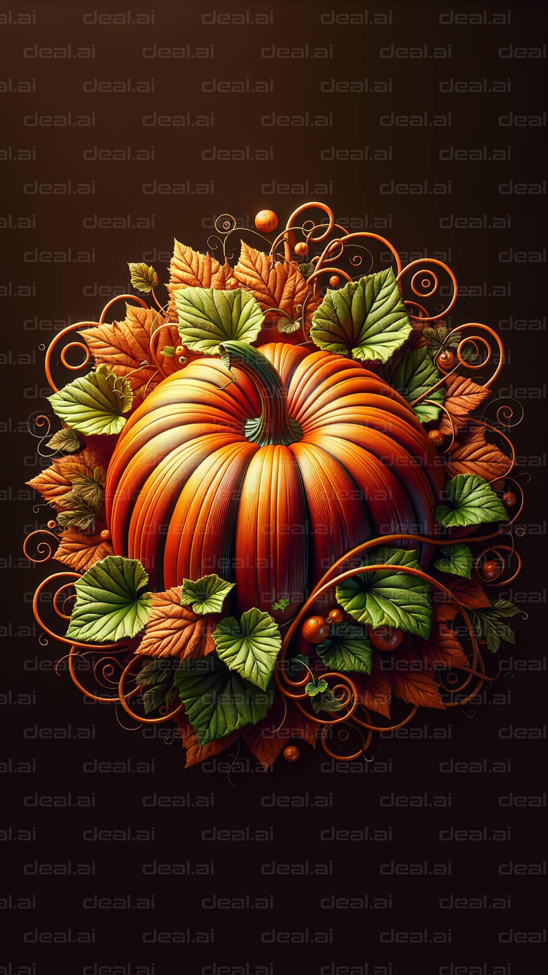 Autumn Harvest Pumpkin Art