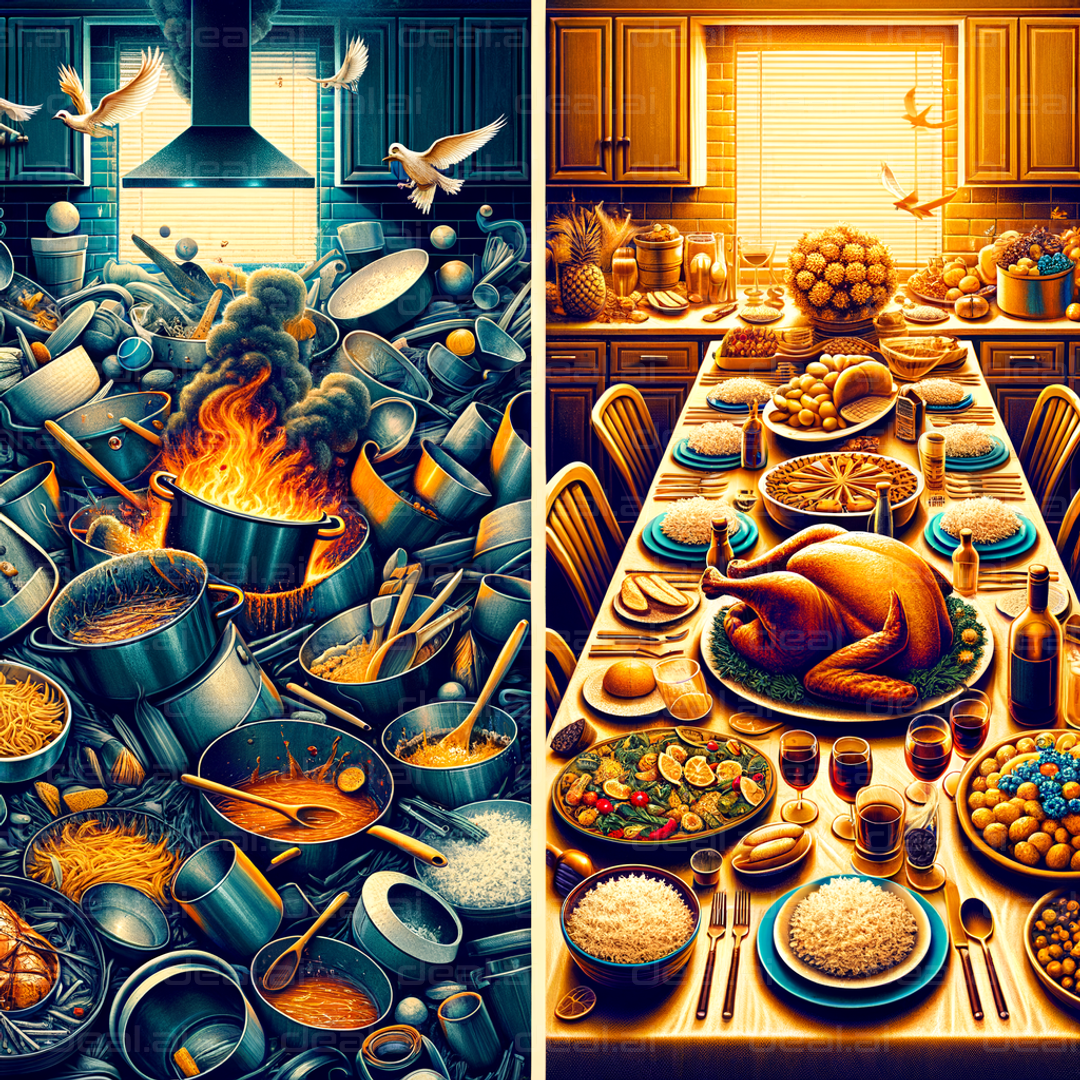 "Chaos to Feast: Kitchen Transformation"