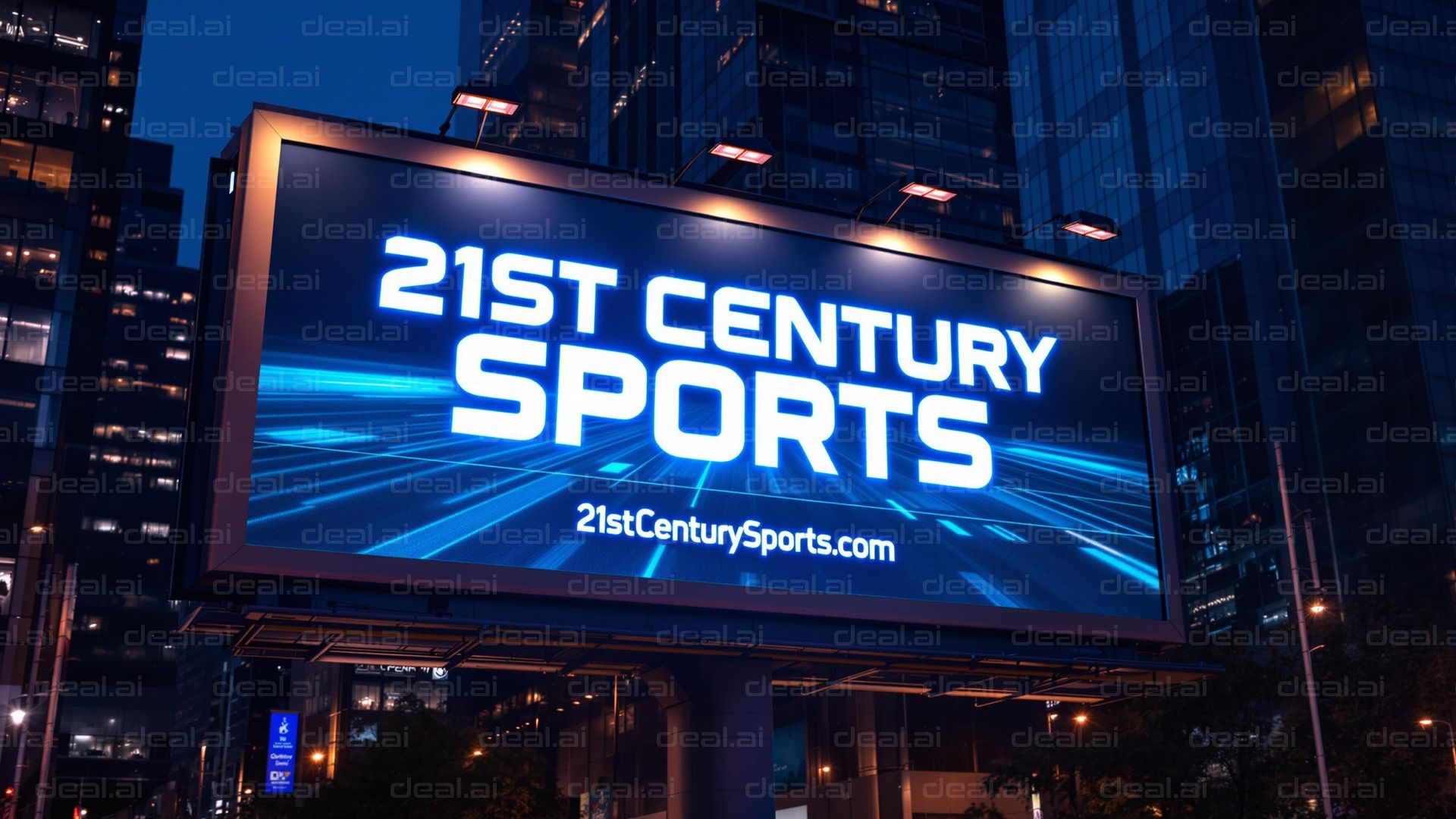 "Futuristic Sports Billboard"