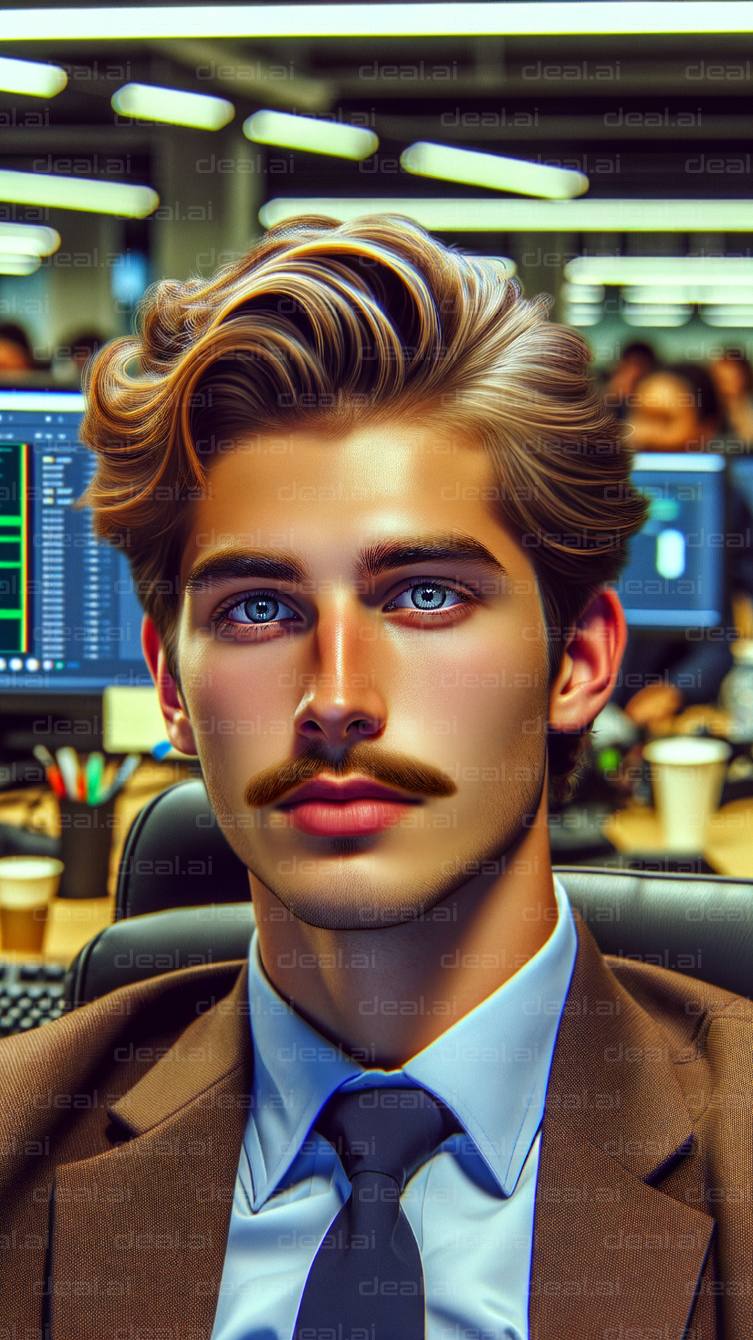 Confident Businessman in Office