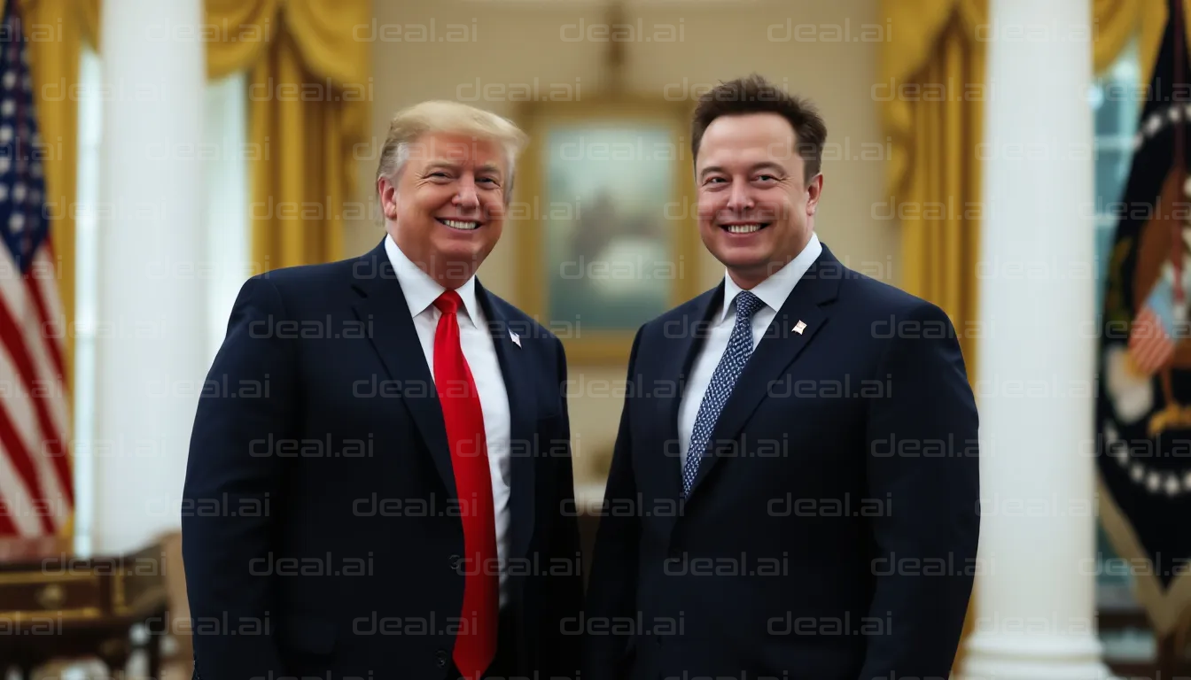 Two Men in Suits at a Formal Setting