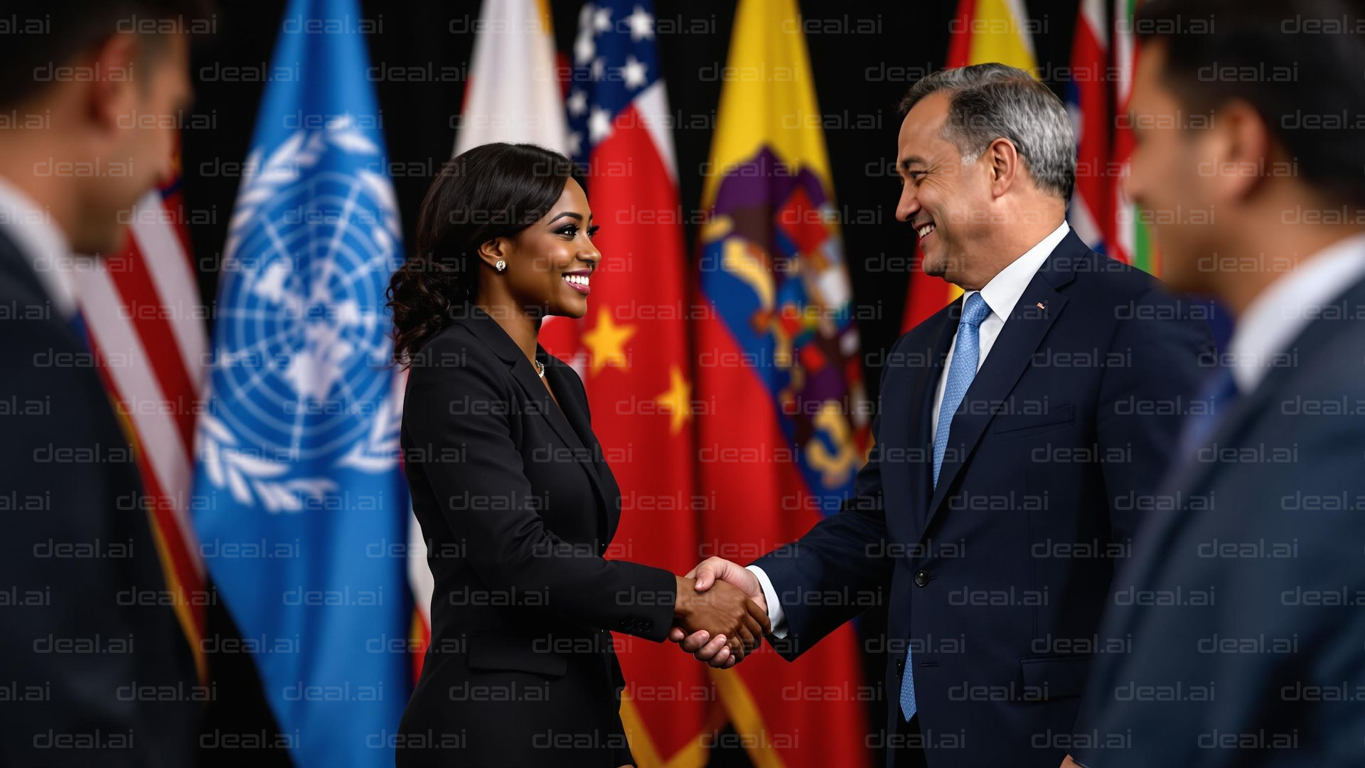 Diplomatic Handshake Ceremony