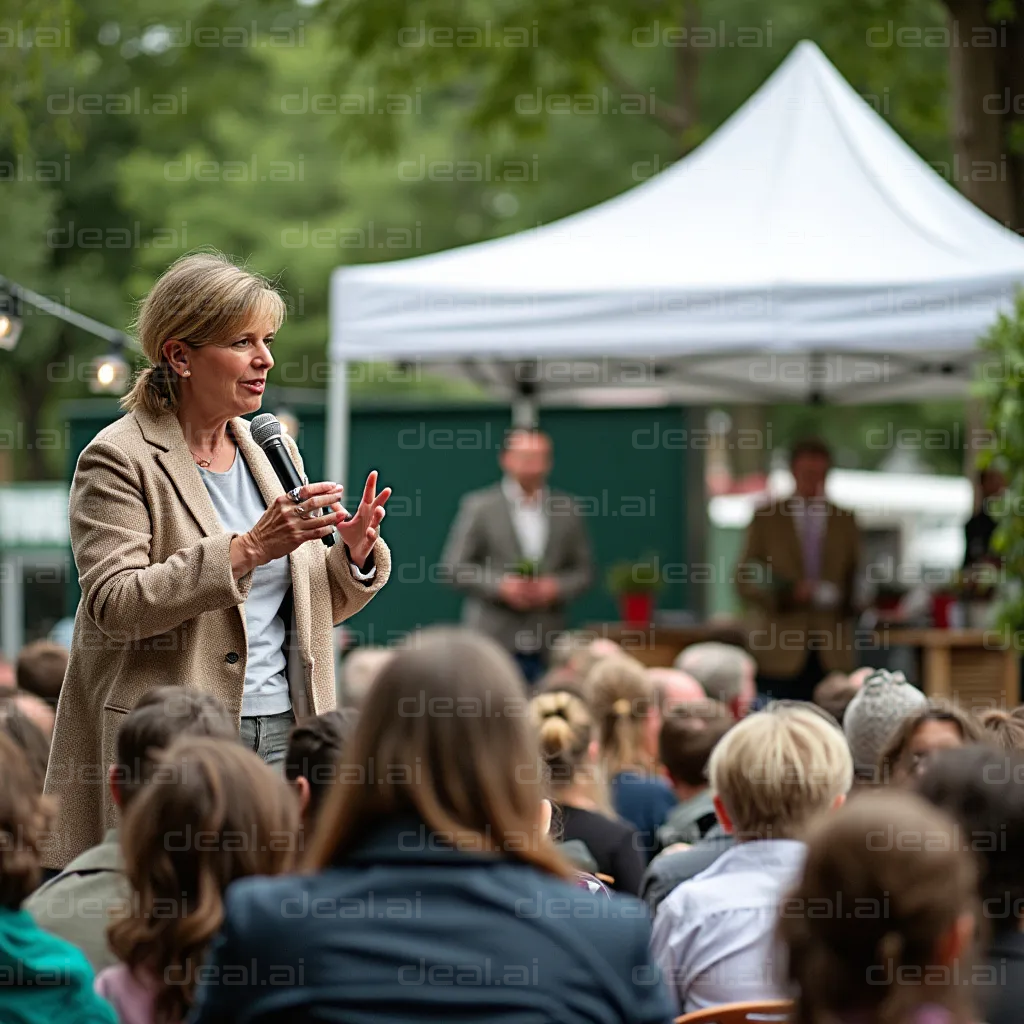 Outdoor Public Speaking Event