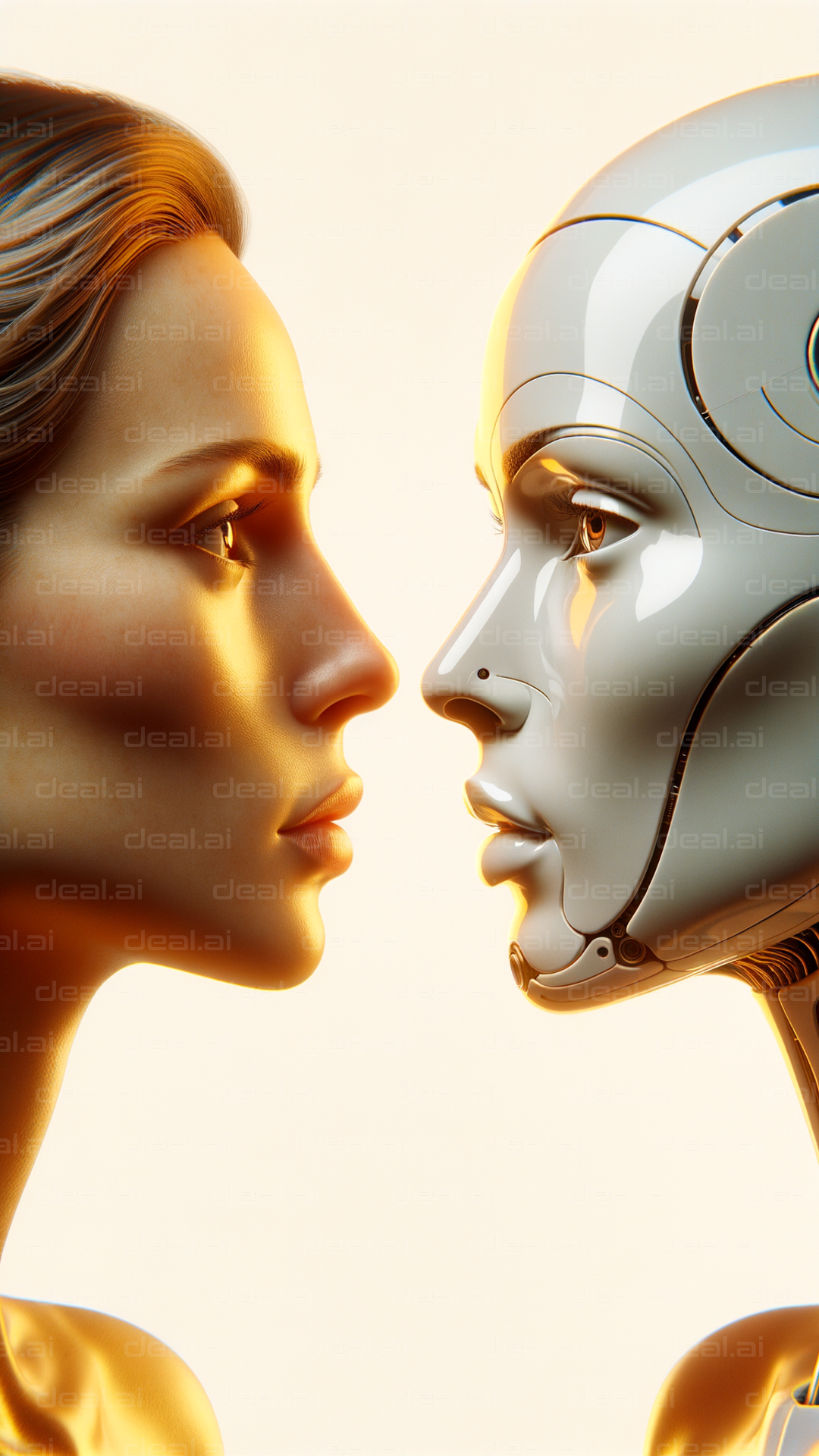 "Human and Robot Face-to-Face"