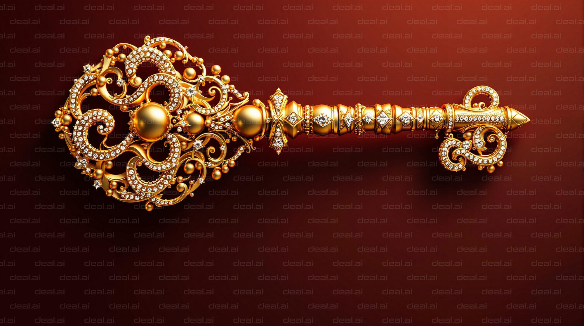 "Ornate Golden Key"