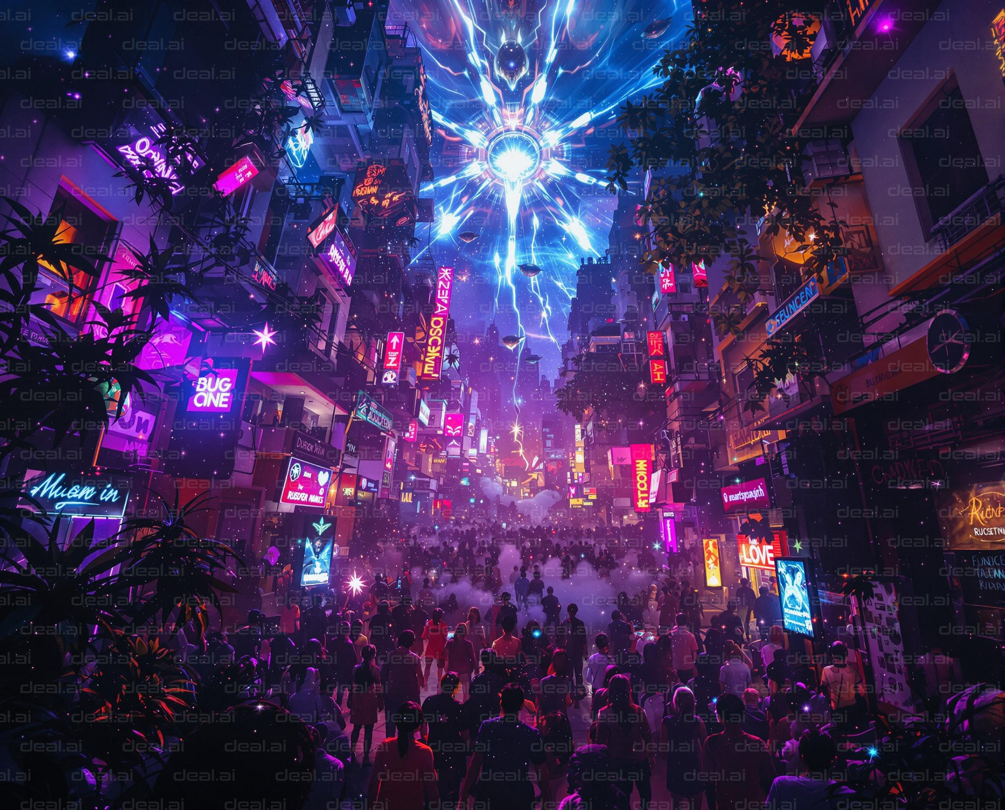 Neon Streets and Cosmic Phenomenon