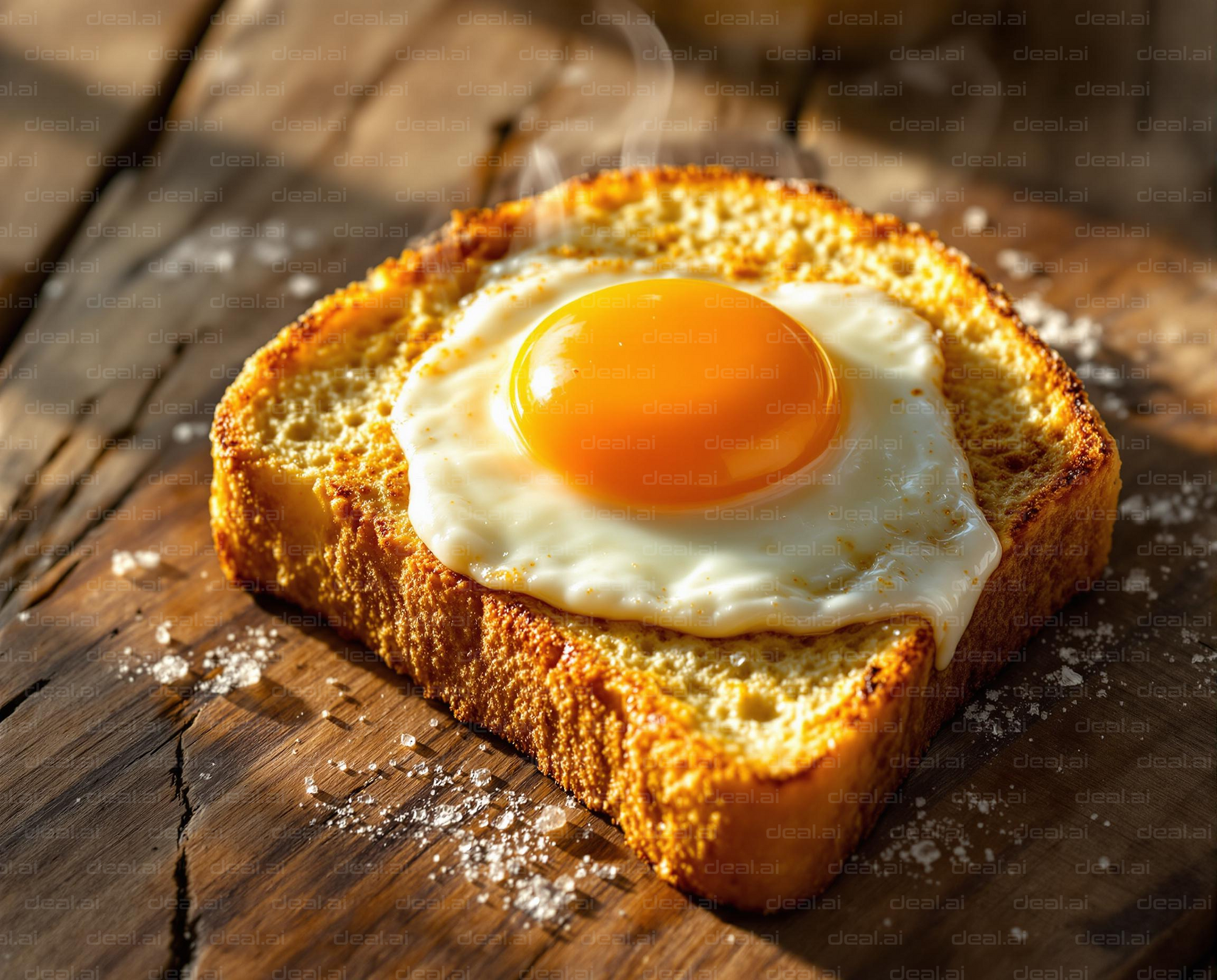 Sunny Side Up on Toast Delight