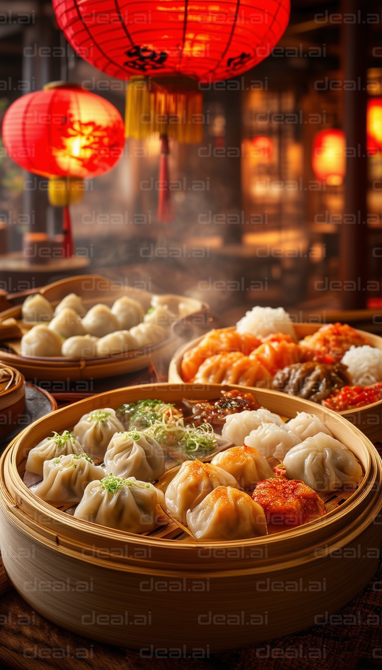 Delectable Dumplings and Lantern Decor