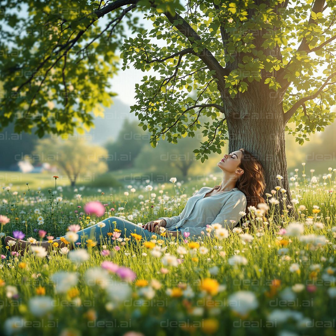 Peaceful Meadow Daydreaming