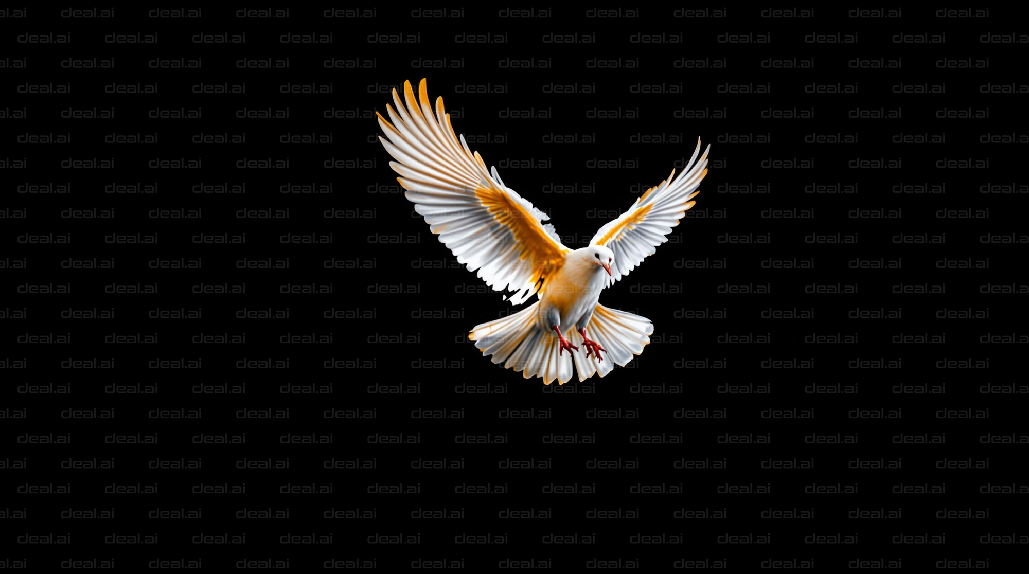 Graceful Dove in Flight