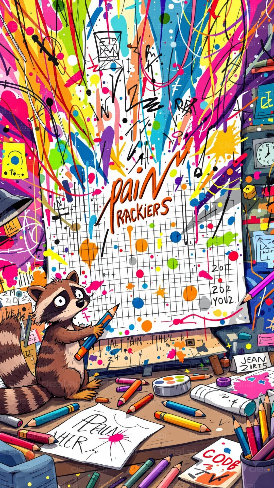 Raccoon's Artistic Chaos