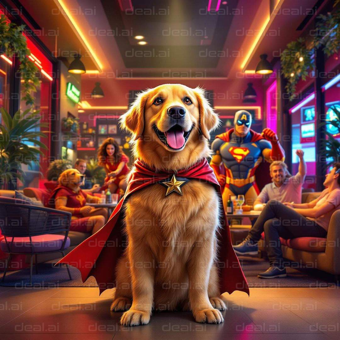 "Superhero Dog Adventure Begins!"