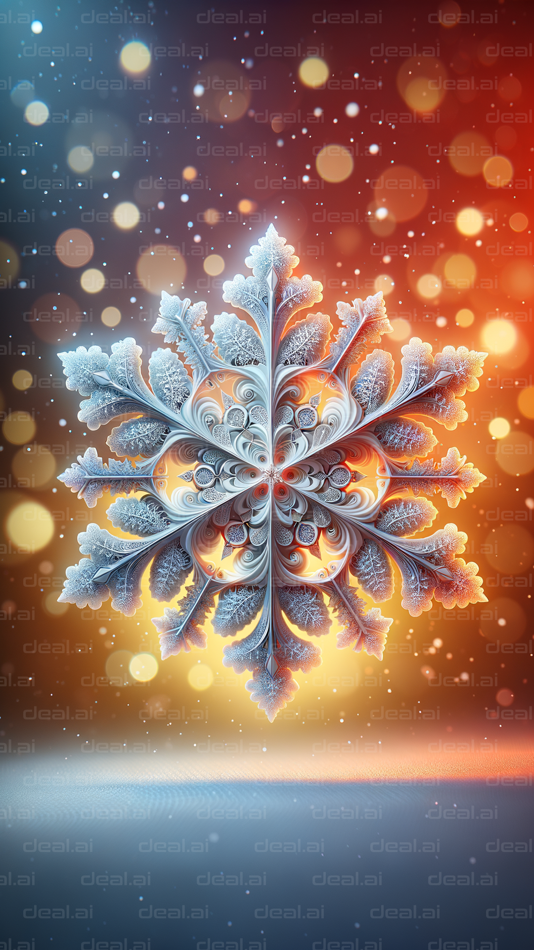 Intricate Frosted Mandala