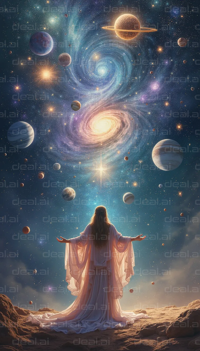 "Cosmic Serenity: Embracing the Universe"