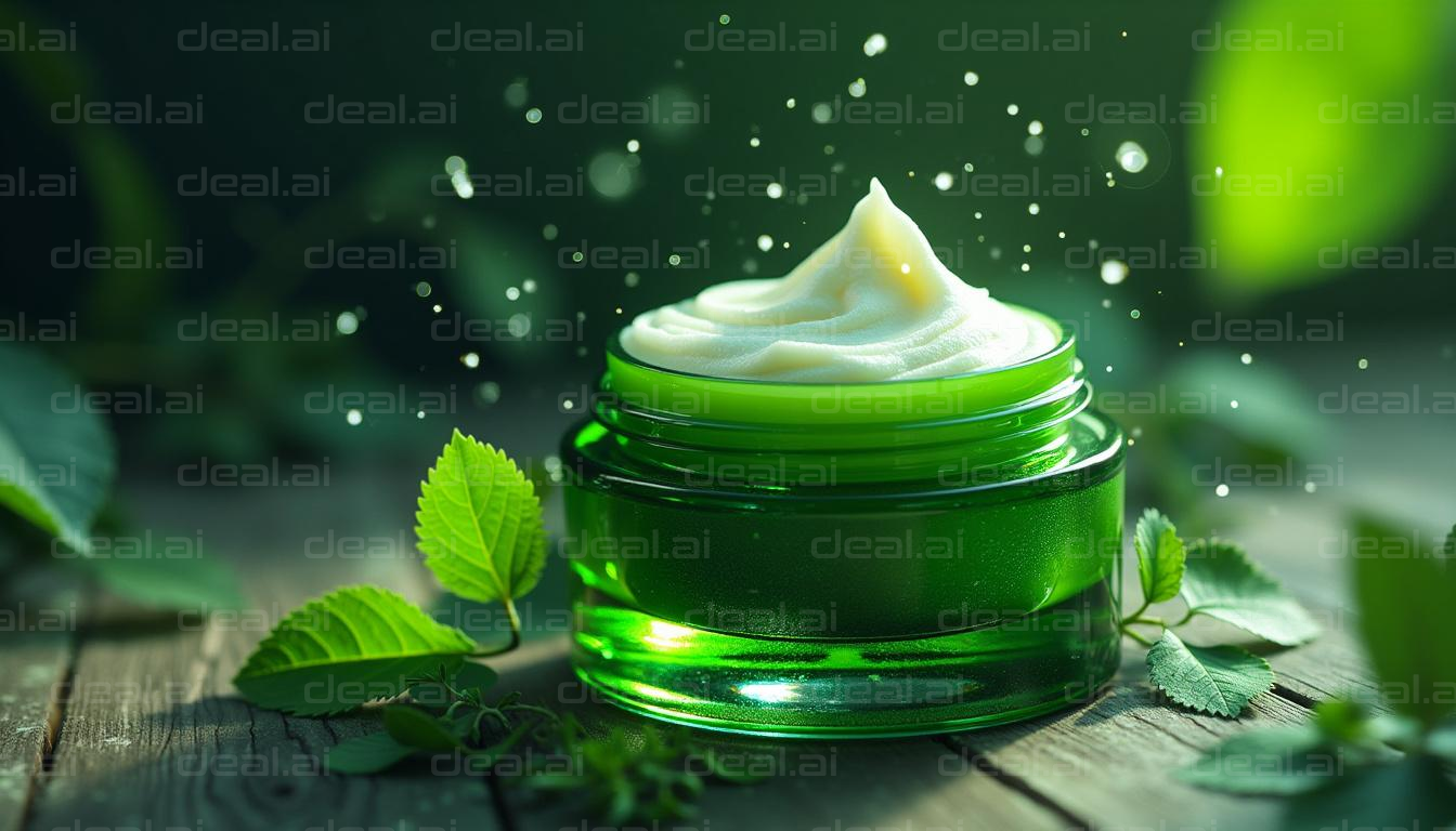 Natural Green Skincare Cream Magic