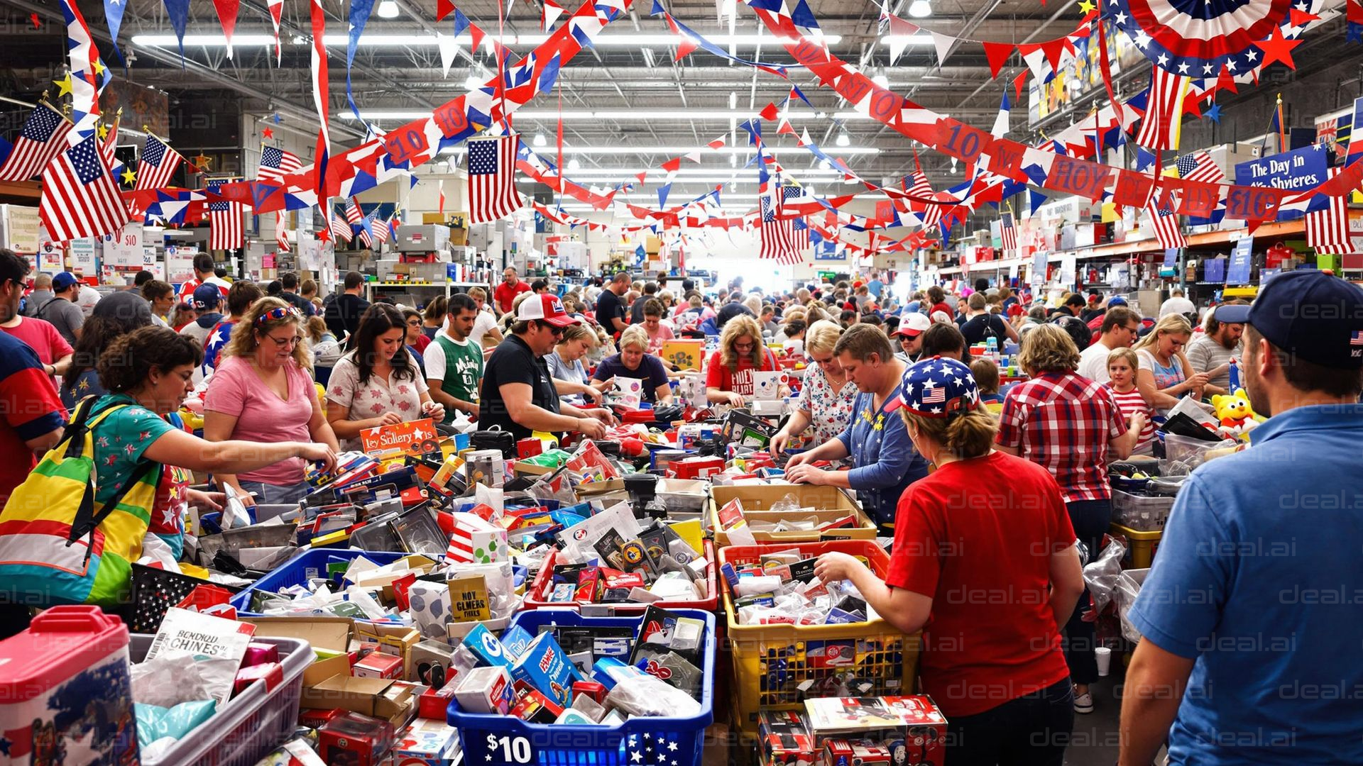 Festive Shopping Frenzy: USA Style
