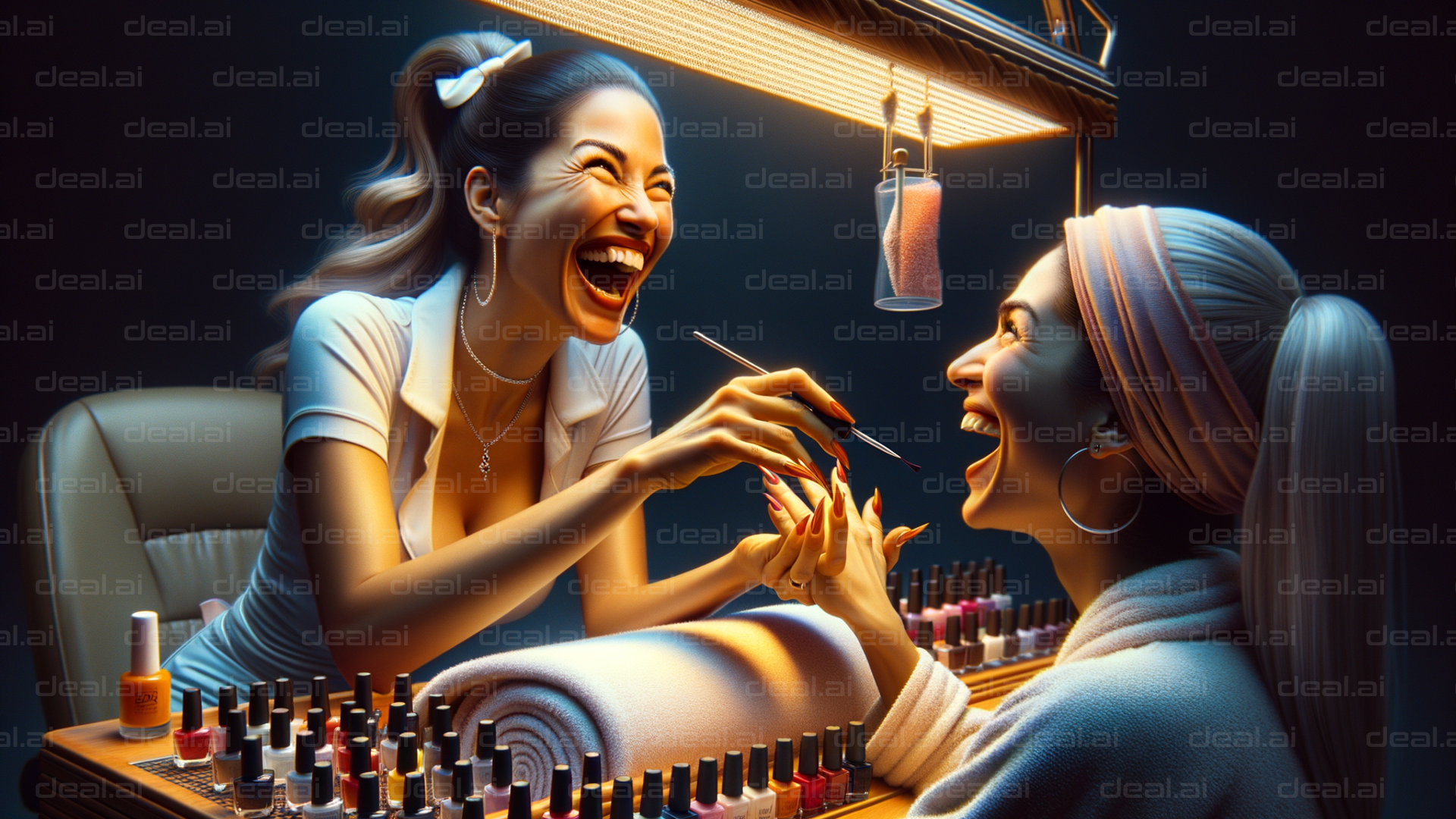 "Laughter at the Nail Salon"