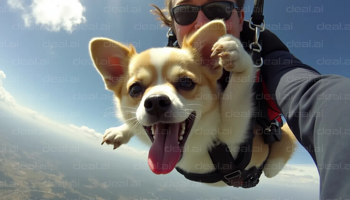 Corgi Skydiving Adventure!