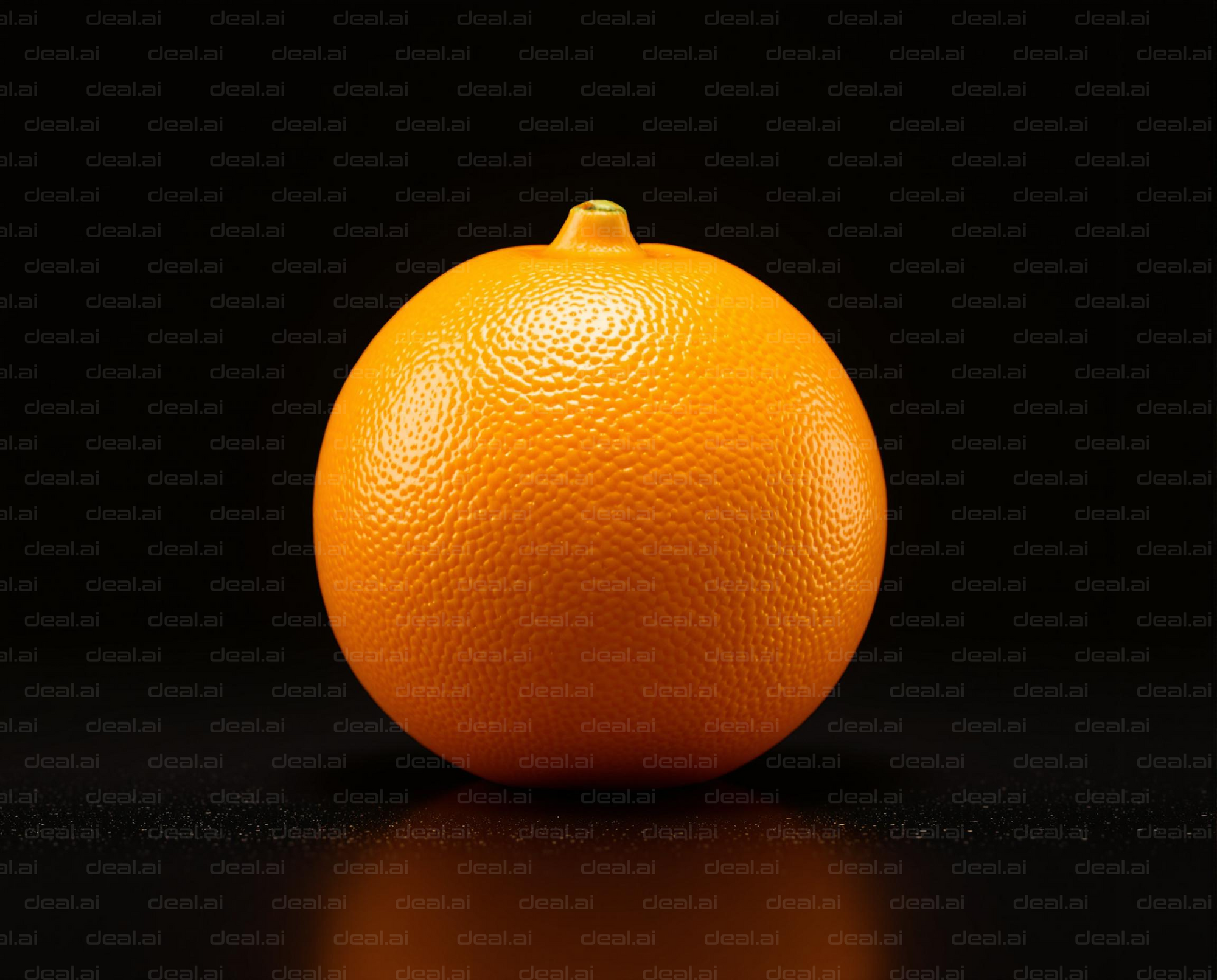 "Vibrant Orange on Black Background"