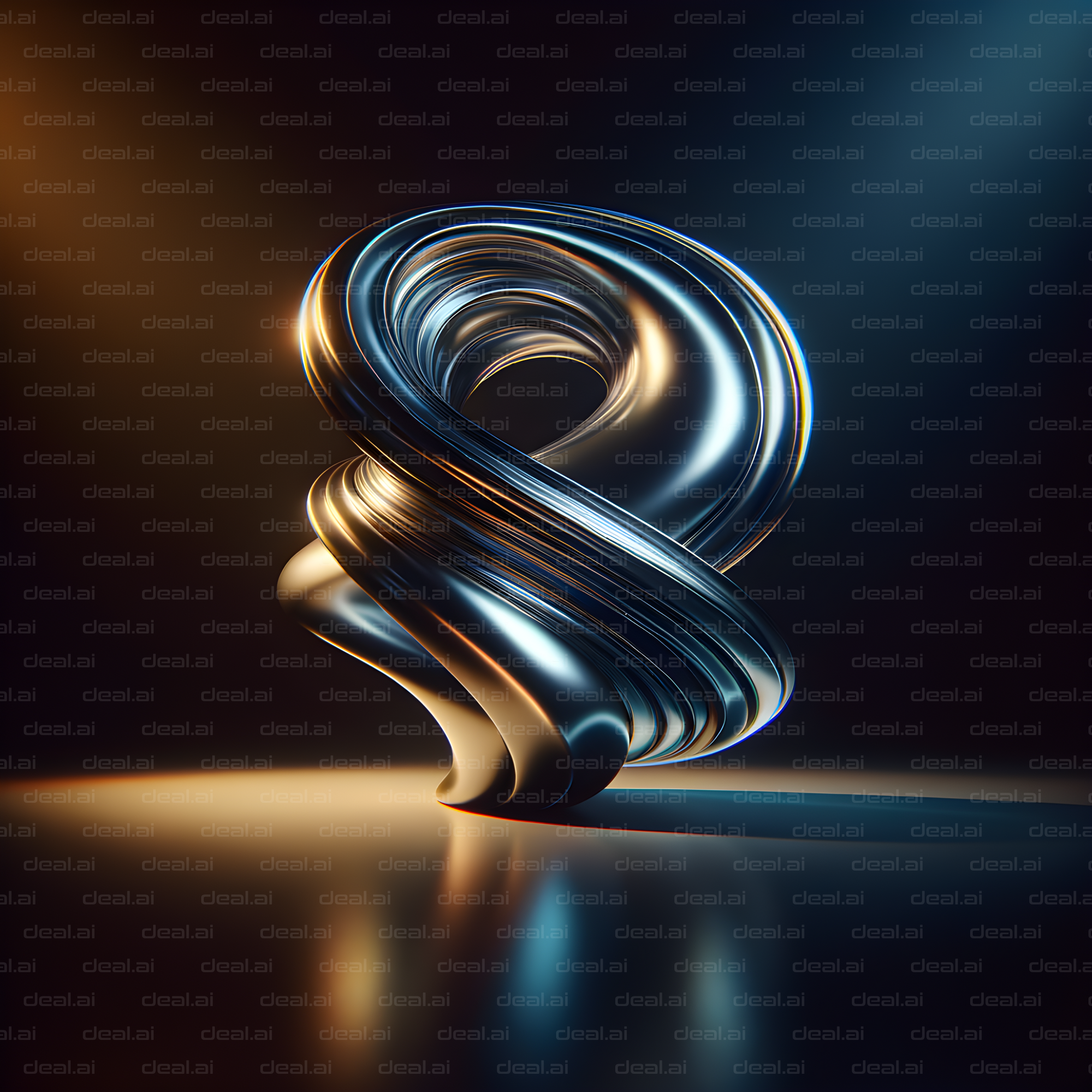 "Twisting Metallic Elegance"