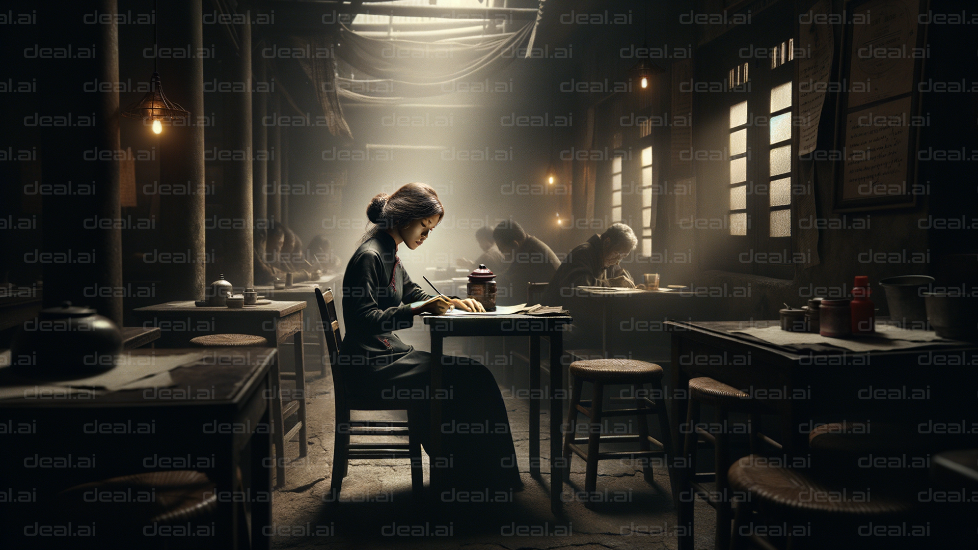 Solitude in a Quiet Café