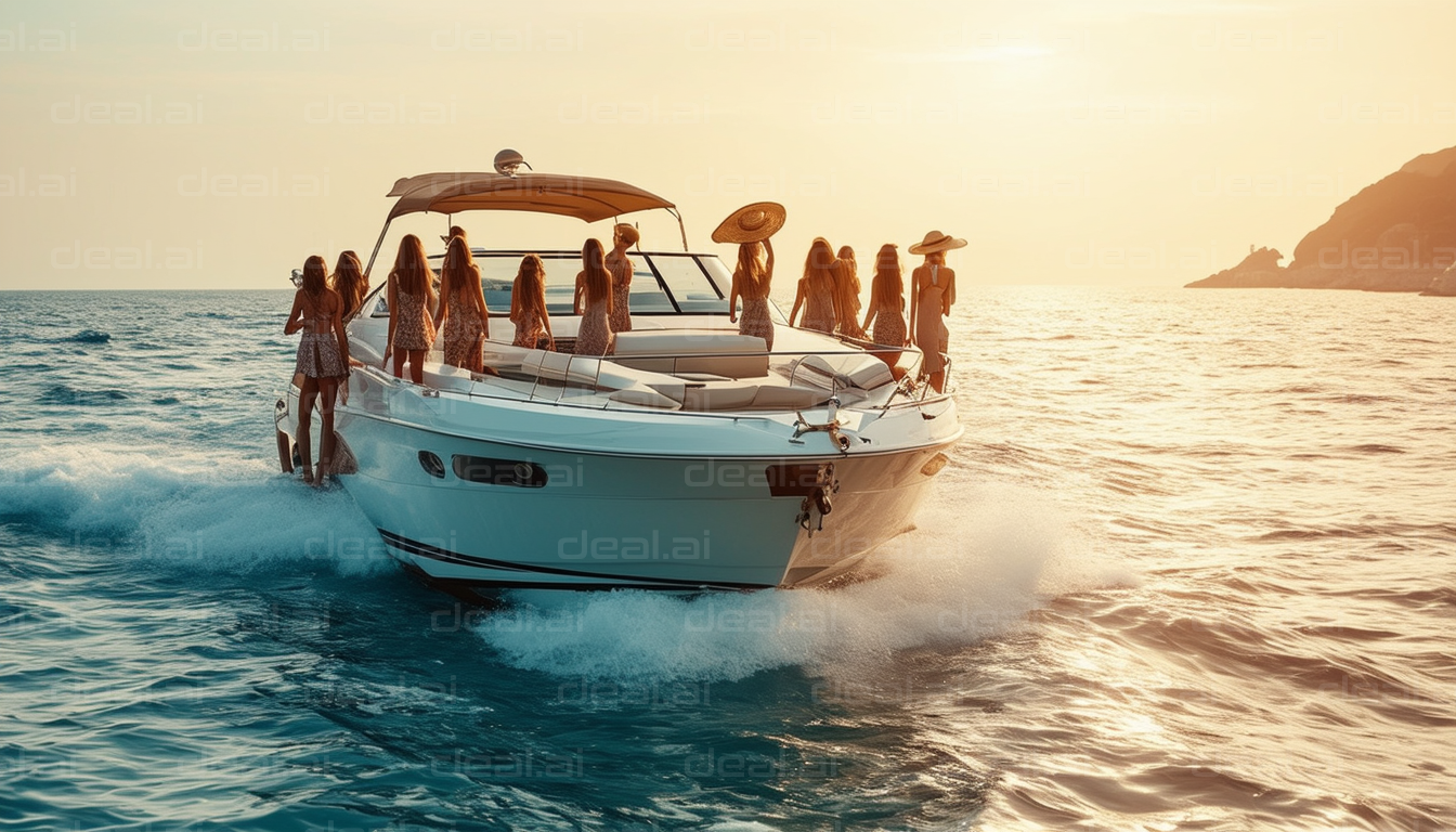 Sunset Cruise with Friends on a Yacht