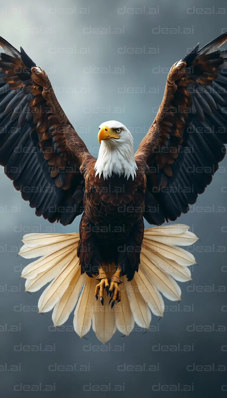 Majestic Bald Eagle in Flight