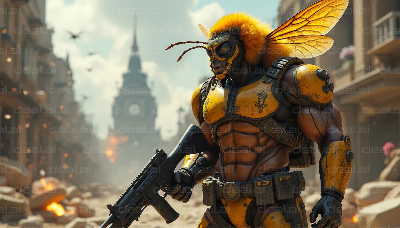 Bee Warrior in Battle Armor