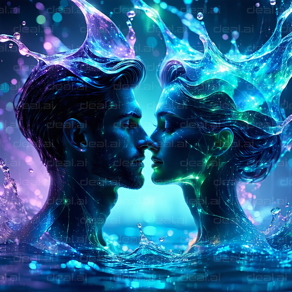 Cosmic Water Fantasy Embrace
