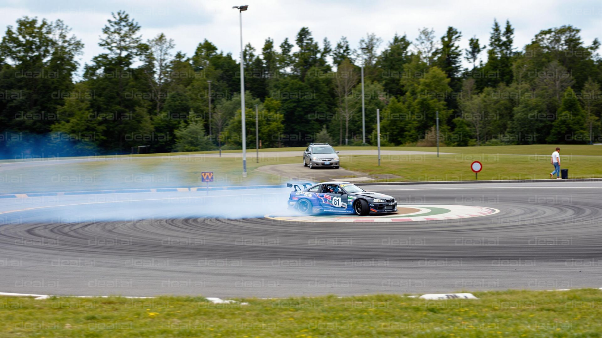 Car Drifting on a Circular Track