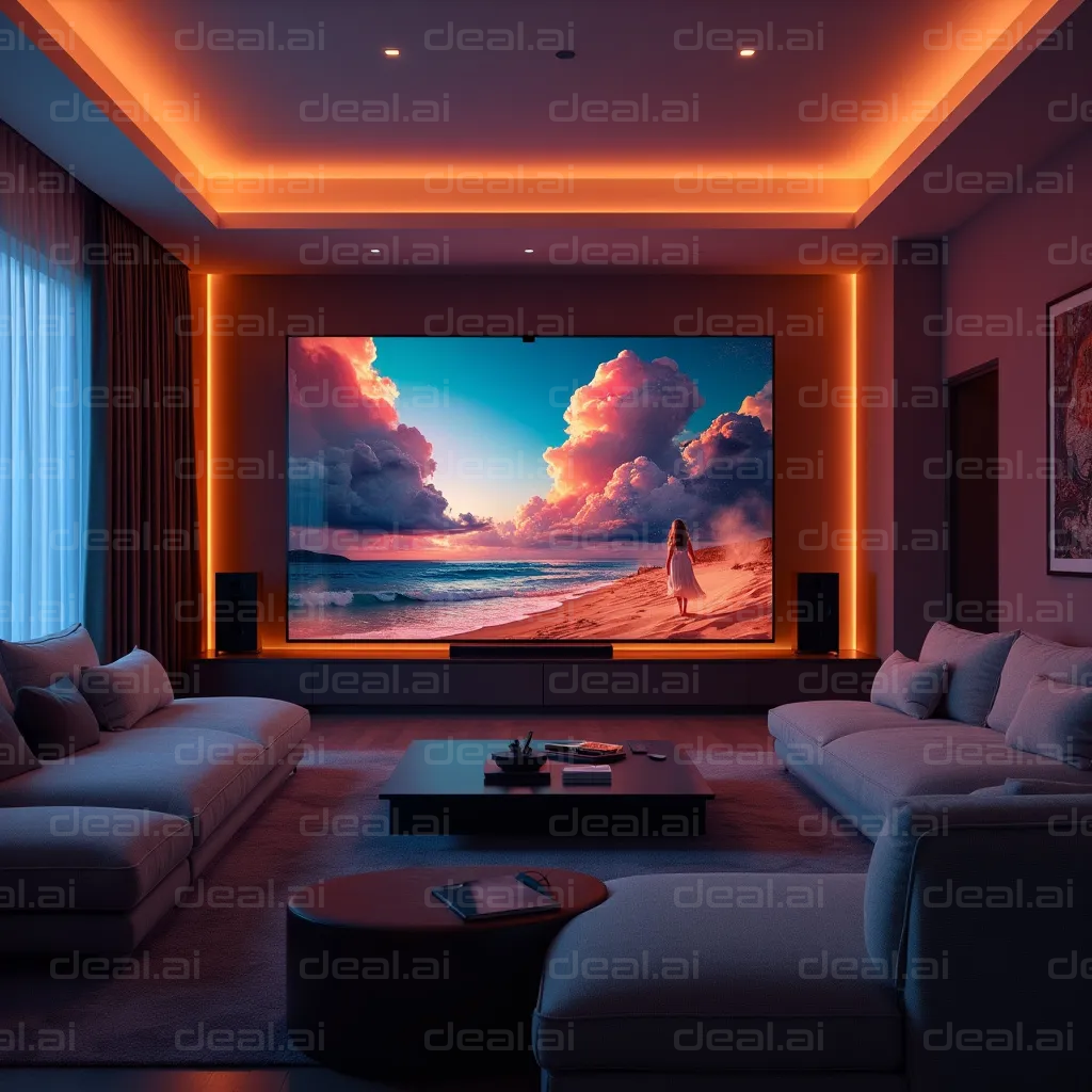 "Luxurious Home Theater Setup"