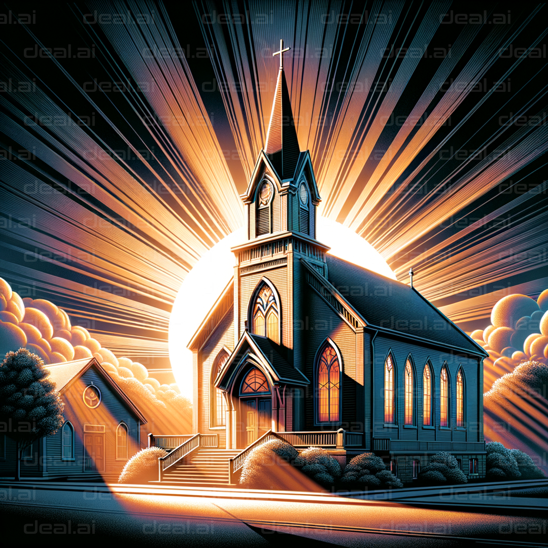 Radiant Church at Sunrise