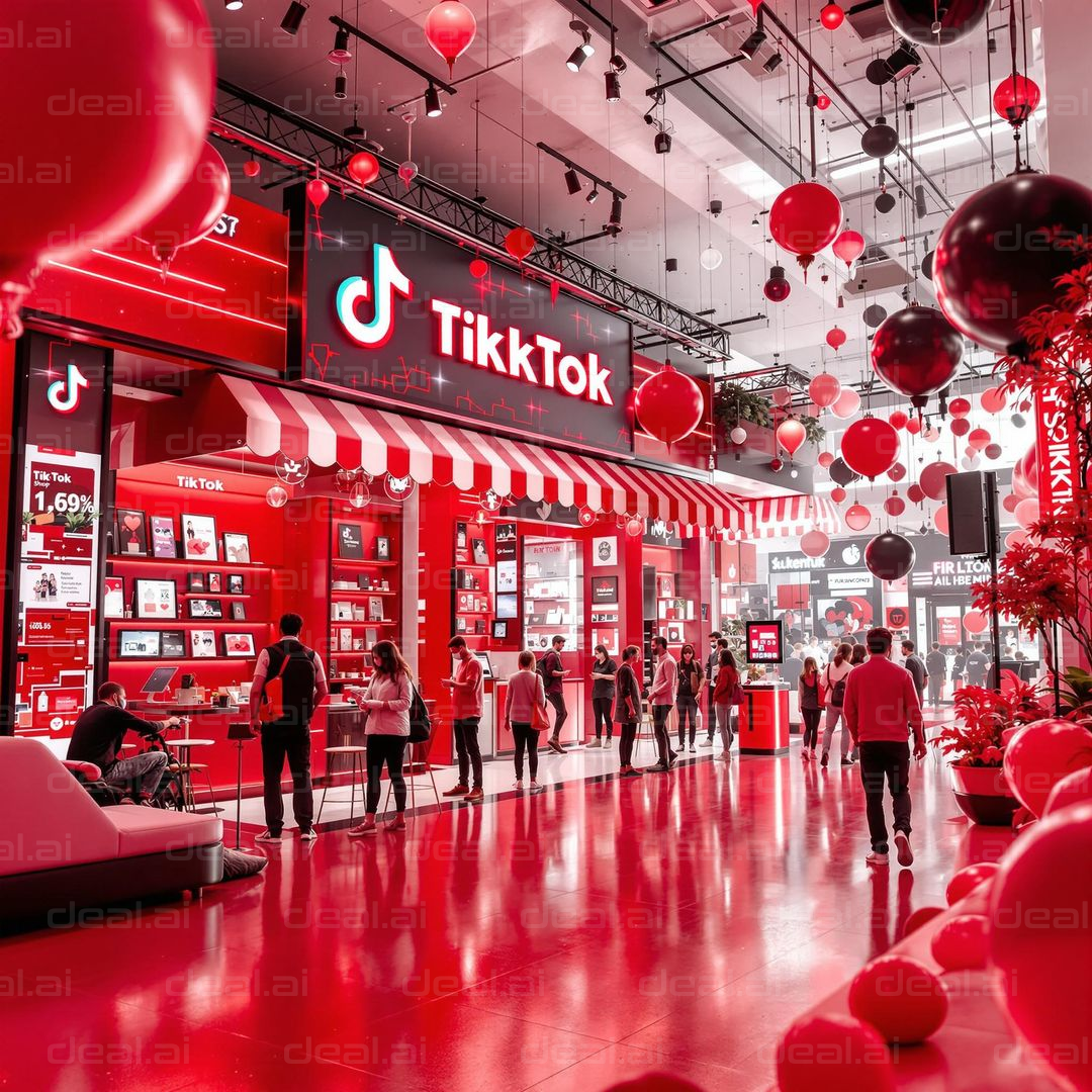 TikTok Pop-Up in Red Wonderland