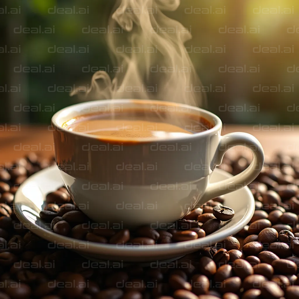 Steaming Coffee Delight