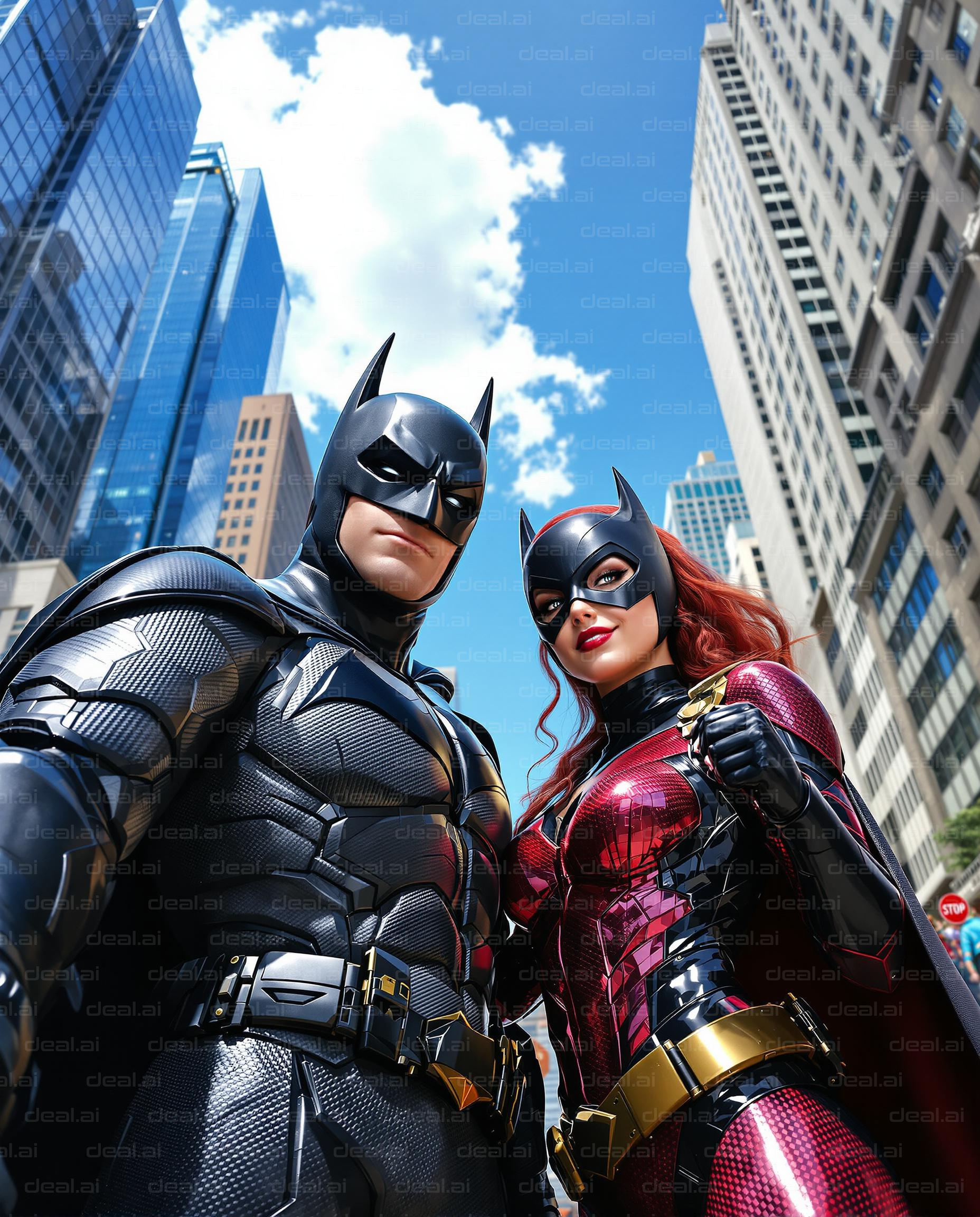 Heroic Duo in the City Streets