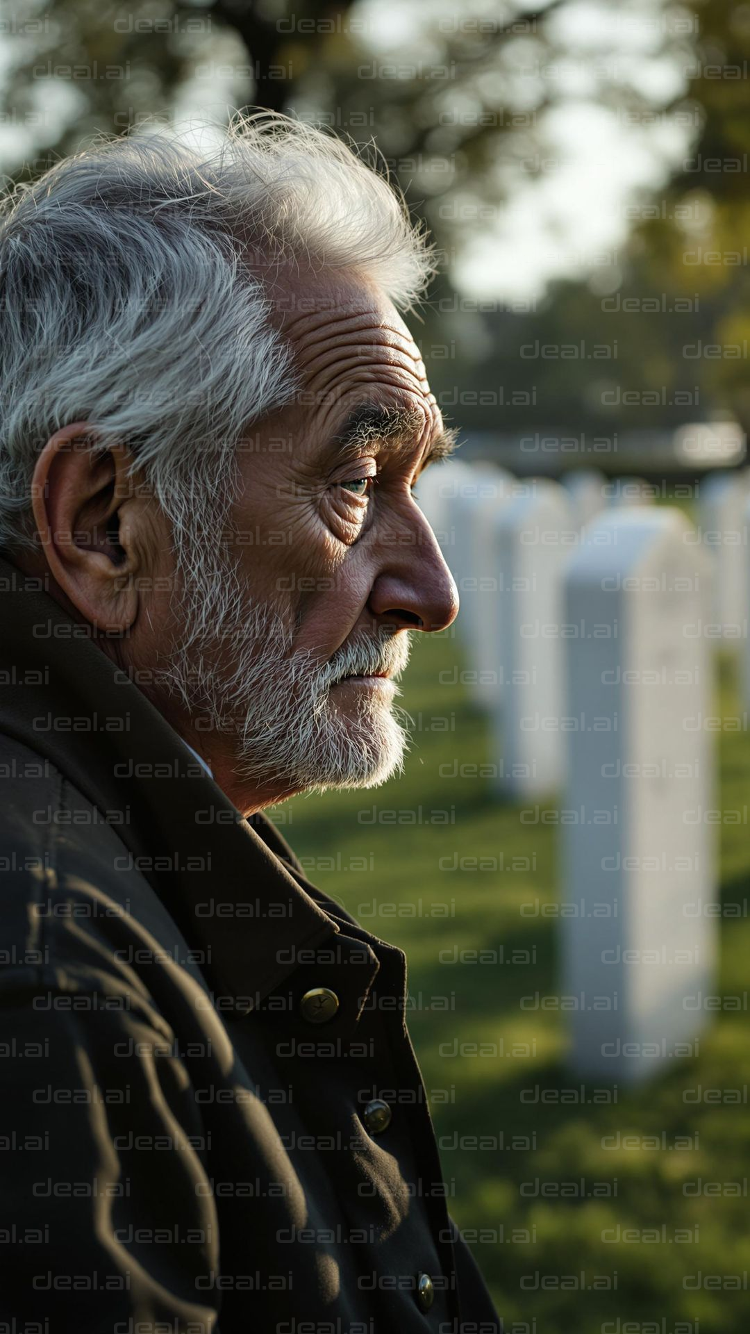 Reflecting at the Cemetery