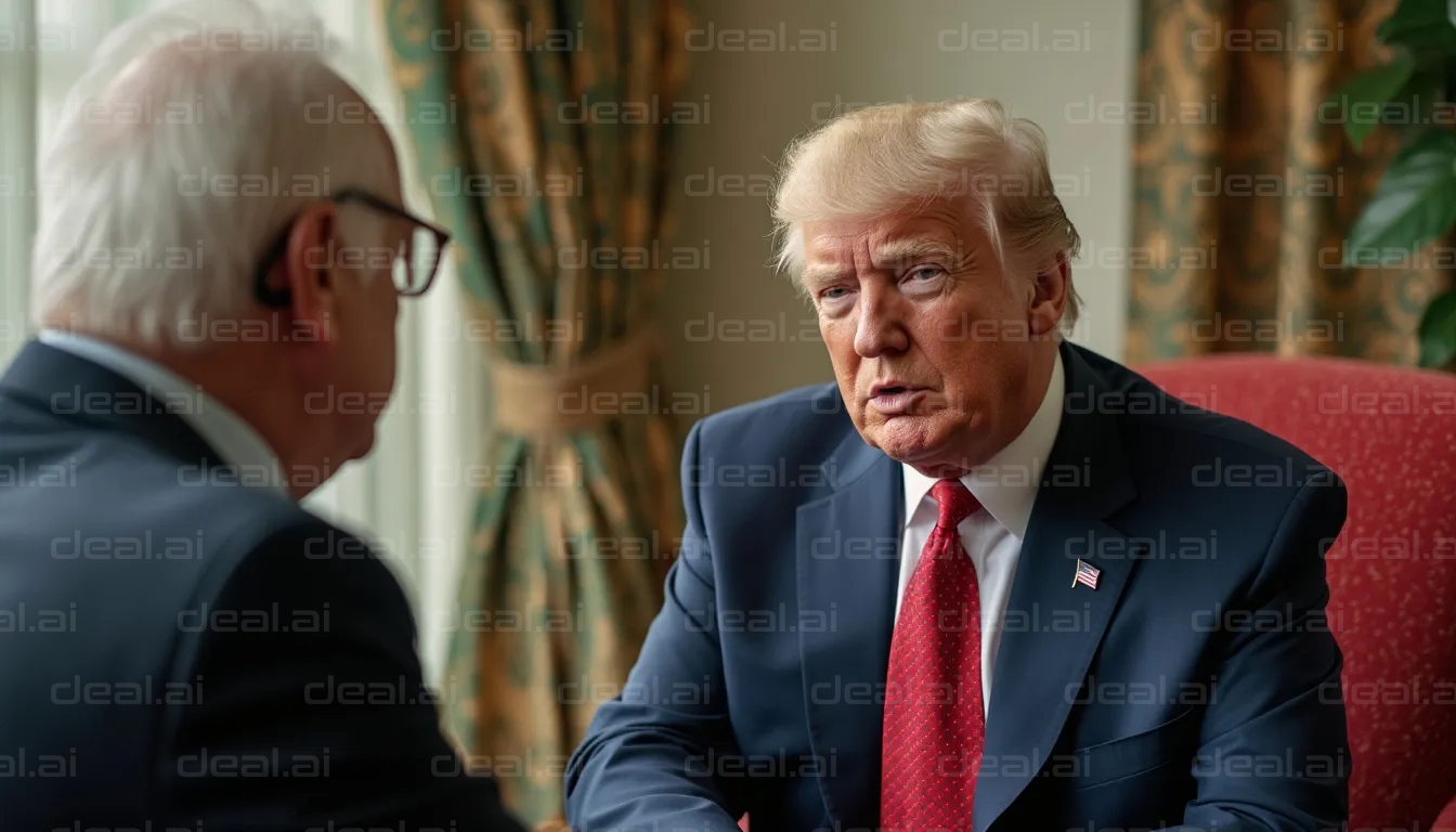 Two Men in Serious Conversation