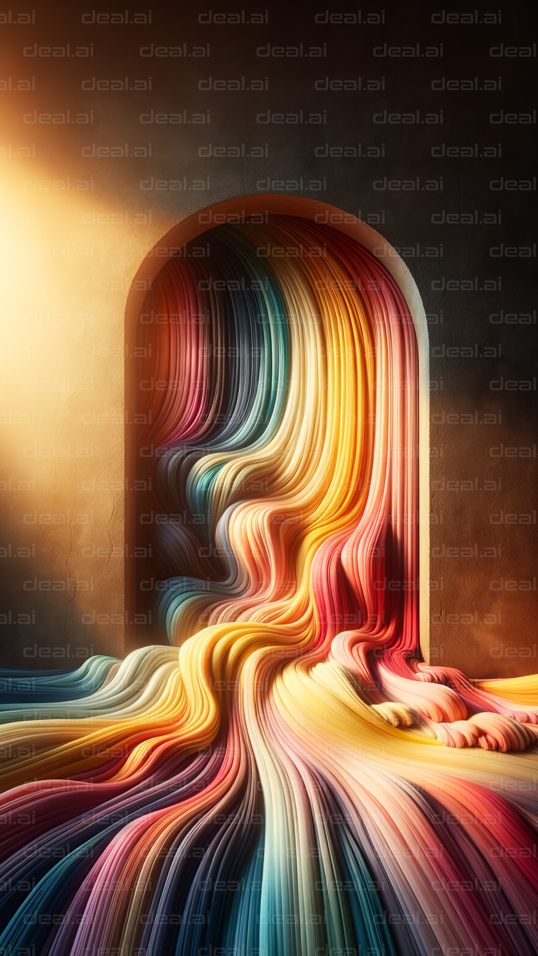 "Flowing Spectrum Through Doorway"