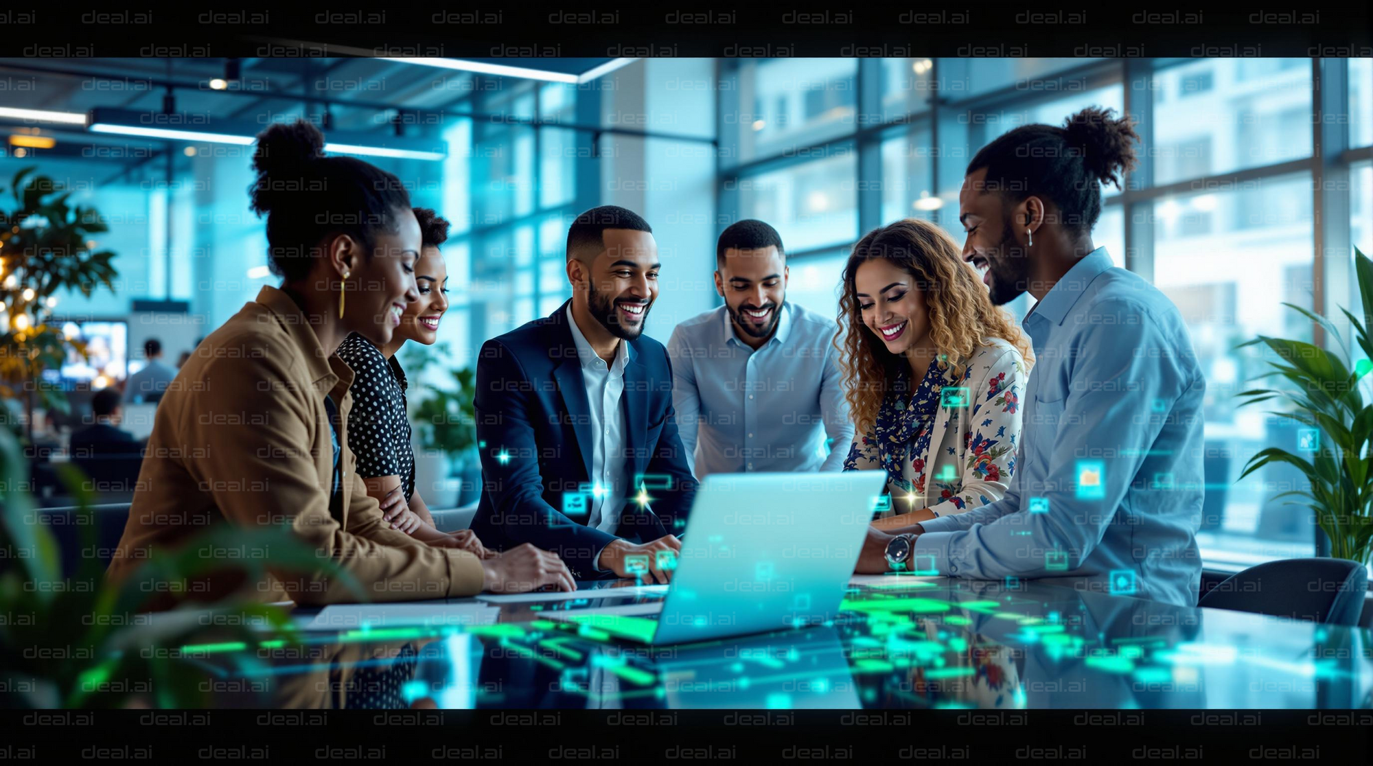Team Collaboration in Modern Office
